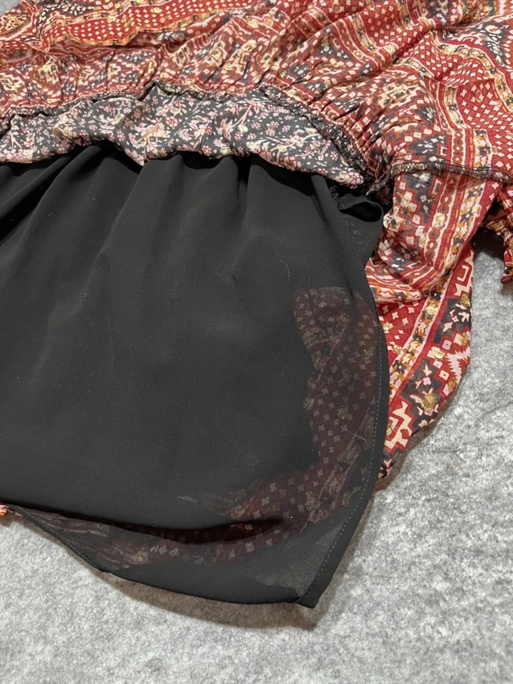 Ulla Johnson Erisa Floral Silk Georgette Metallic Mini Dress - Picture 8 of 9